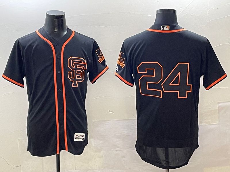 Men San Francisco Giants #24 No Name Black Elite 2025 Nike MLB Jersey style 1->san francisco giants->MLB Jersey